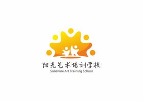 阳光艺术培训学校标志logo