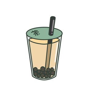 手绘奶茶
