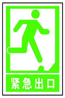 紧急出口警示牌