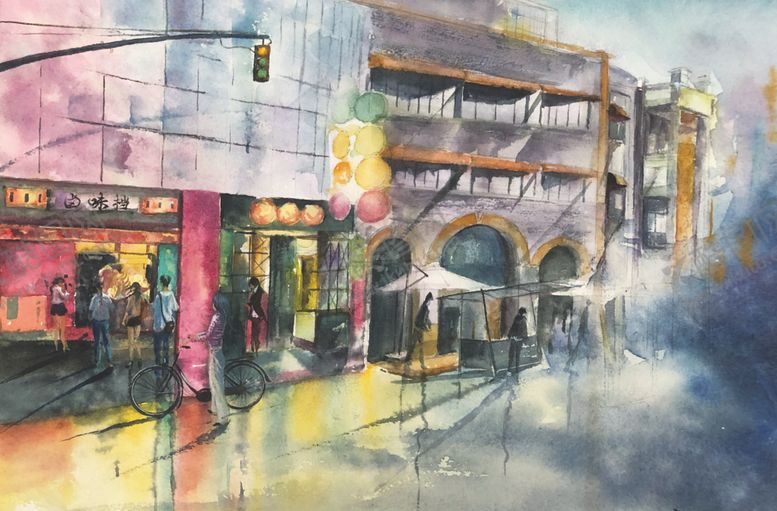 编号：20080805131613285235【酷图网】源文件下载-年代店铺街景