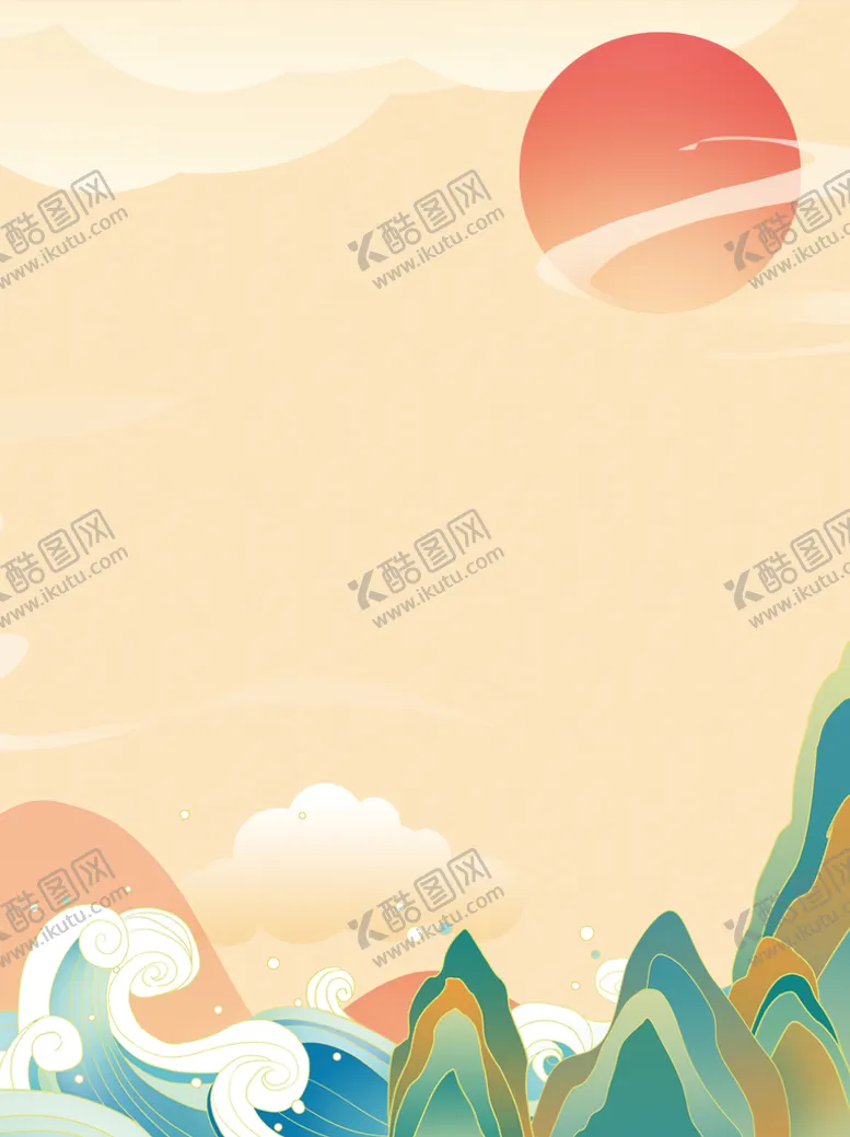 编号：81640909121615172164【酷图网】源文件下载-国潮清新背景