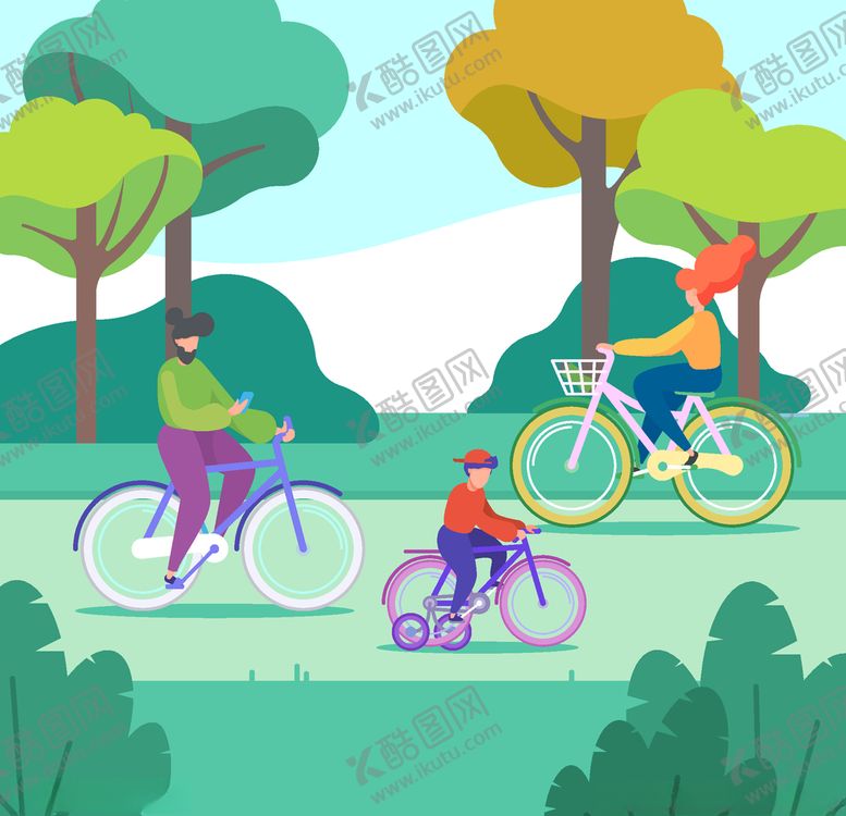 编号：88143607080307092798【酷图网】源文件下载-骑自行车