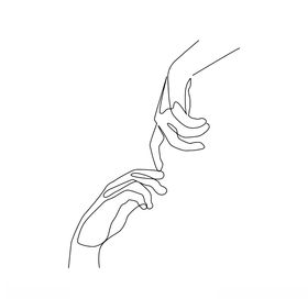 婚礼线条插画