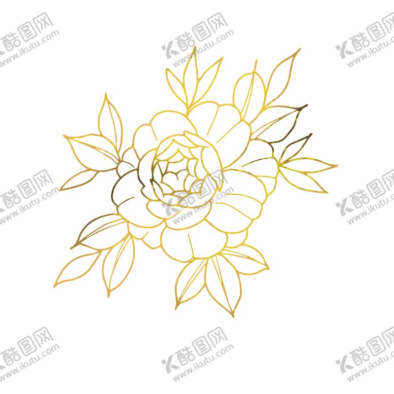编号：70695104161829519294【酷图网】源文件下载-金色牡丹