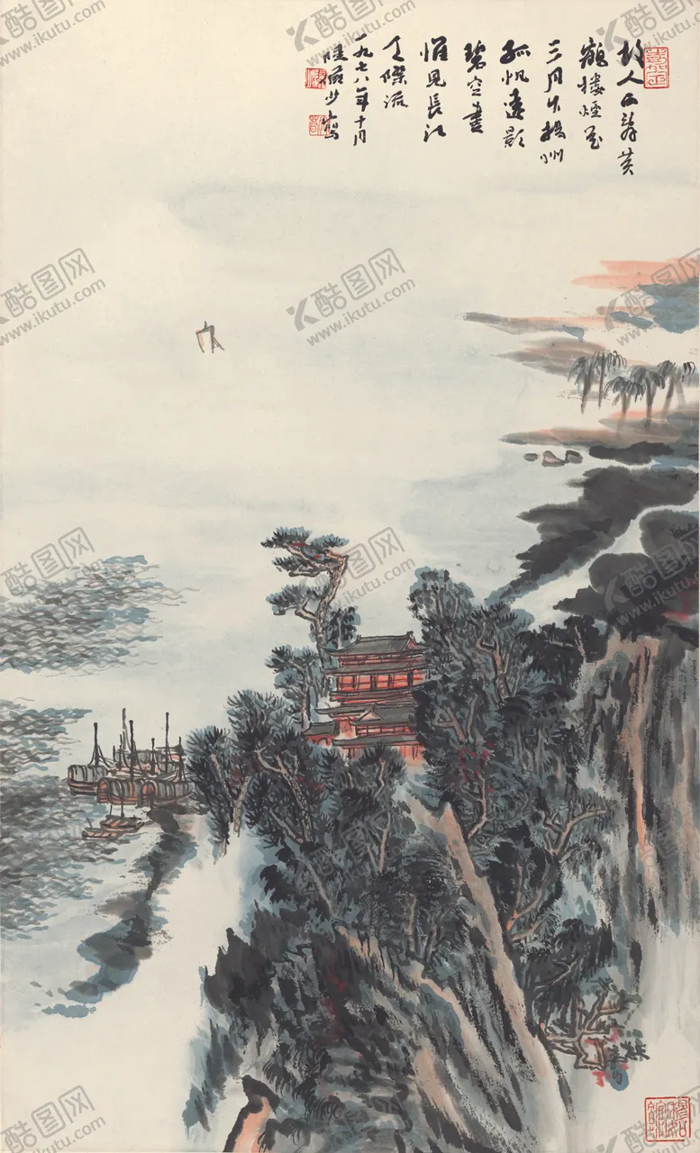 编号：44950306282337231102【酷图网】源文件下载-水墨山水国画风景