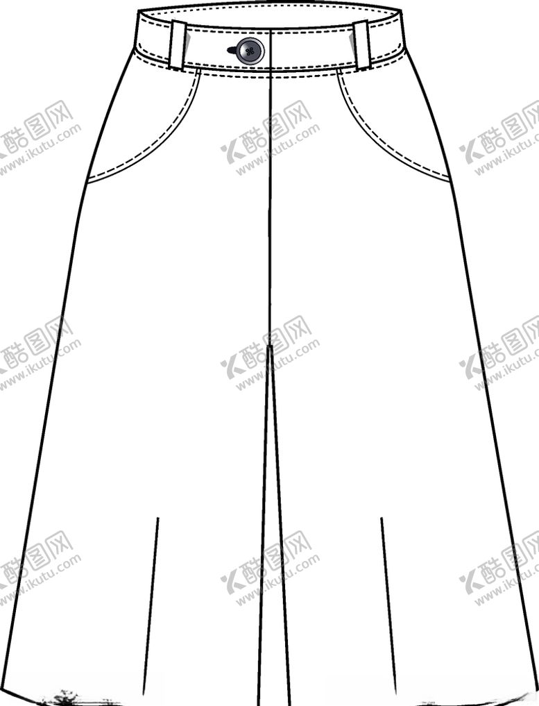 编号：99543805190039327174【酷图网】源文件下载-女裤服装服装设计裤子女装矢量