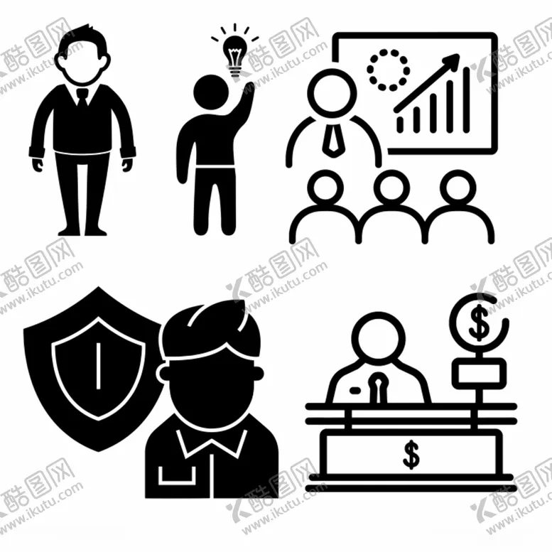 编号：85934001130231333586【酷图网】源文件下载-商业人物图标
