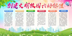 文明校园社会公益宣传展板素材