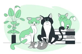 猫咪背景壁纸小可爱宠物