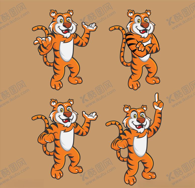 编号：73037909121213332250【酷图网】源文件下载-卡通老虎