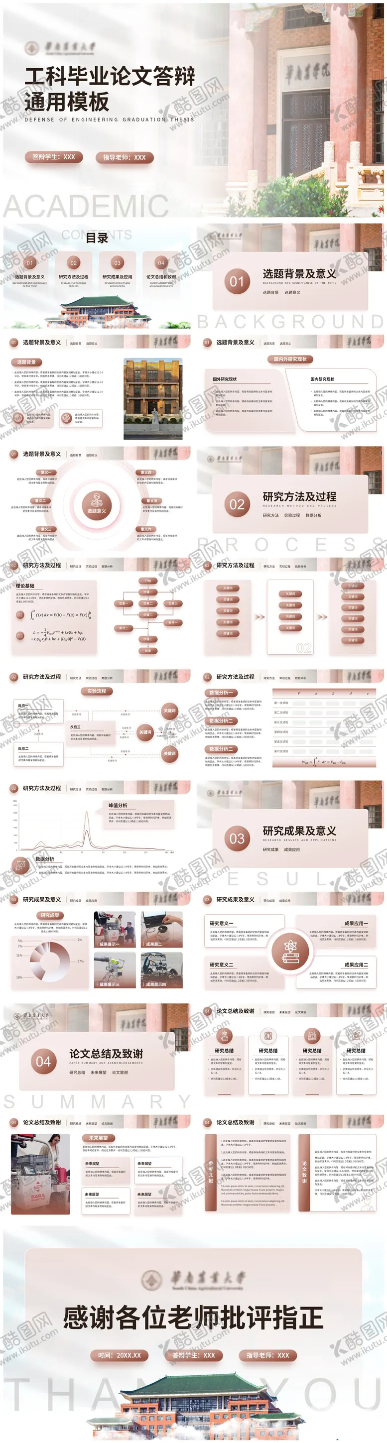 编号：11674312181515459996【酷图网】源文件下载-大学工科毕业答辩PPT