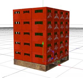 C4D模型仓库货物