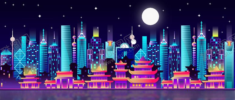 编号：57658609240028424326【酷图网】源文件下载-城市夜景