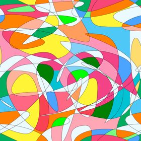 多彩抽象几何图案背景