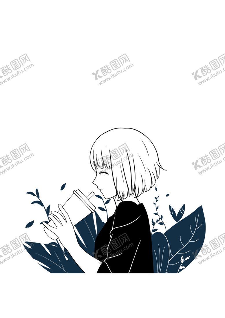 编号：41783310100024409003【酷图网】源文件下载-女孩插画