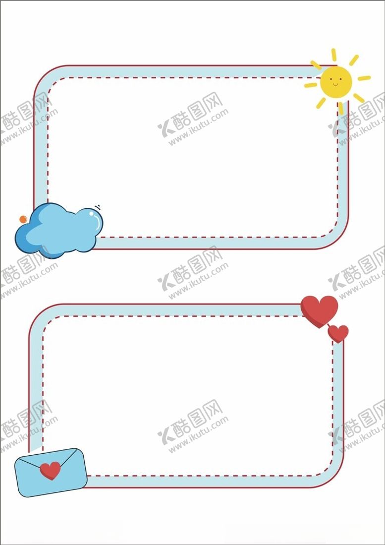 编号：98318802132229466227【酷图网】源文件下载-可爱卡通少女小清新边框
