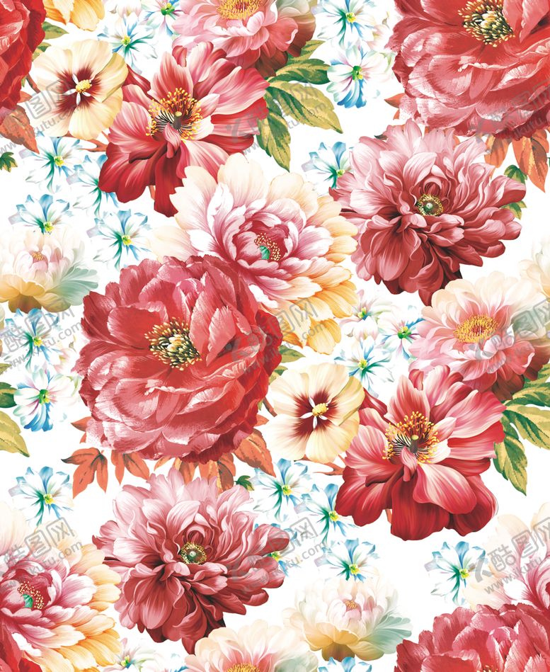 编号：16213704041319549232【酷图网】源文件下载-花卉图案