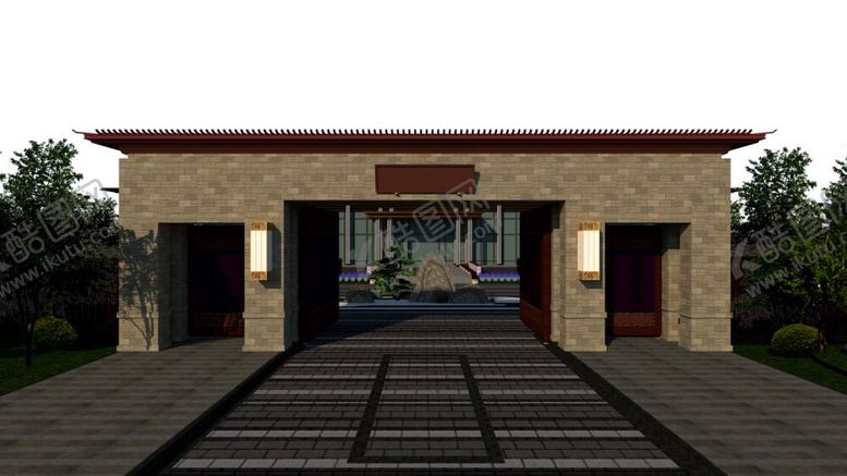 编号：84293811230557532962【酷图网】源文件下载-外大门场景