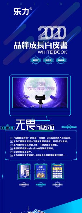 口腔牙齿宣传海报长图详情页科技感创意