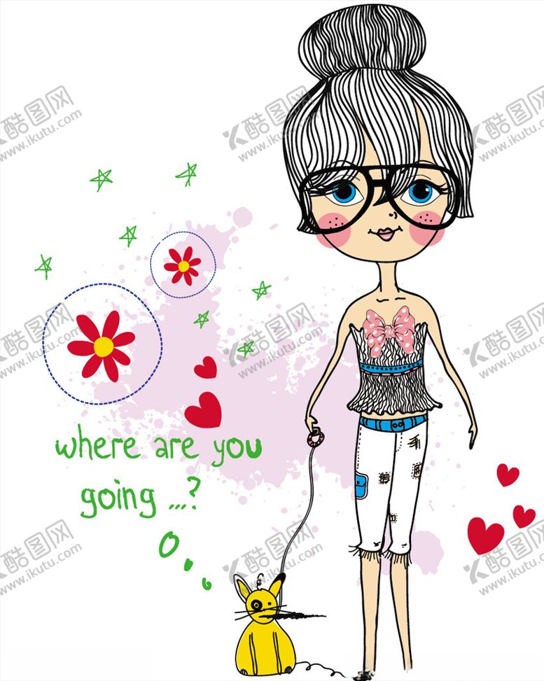 编号：96408709171957579764【酷图网】源文件下载-卡通女人