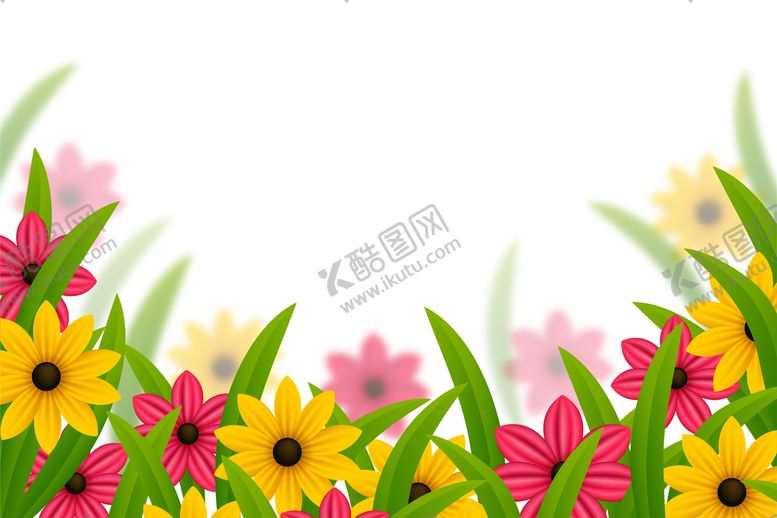 编号：82931409241208077438【酷图网】源文件下载-矢量花卉背景 