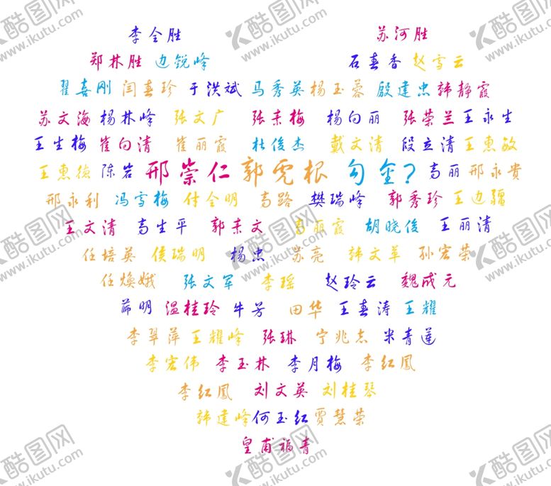 编号：77302509180051394694【酷图网】源文件下载-名字树照片树名字照片拼心福禄树