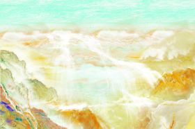 石纹山水背景墙