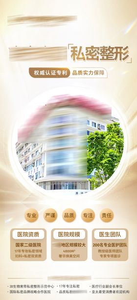 医美私密医院品牌海报
