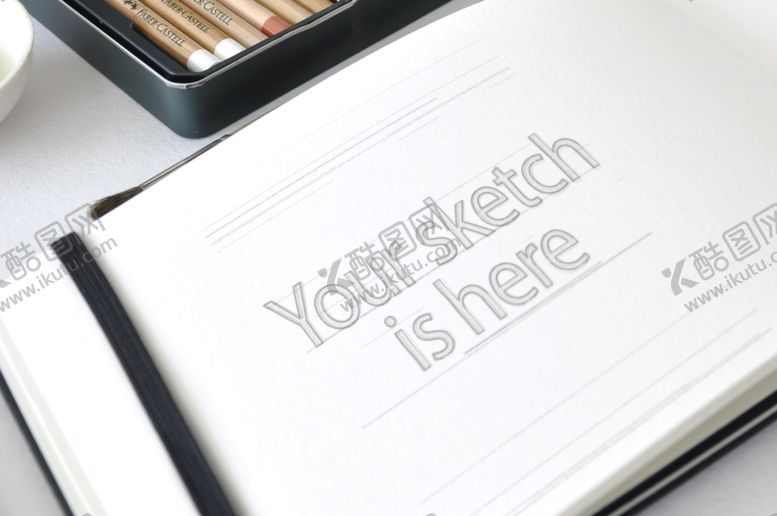 编号：99269910280654177526【酷图网】源文件下载-绘画本打开样机图片