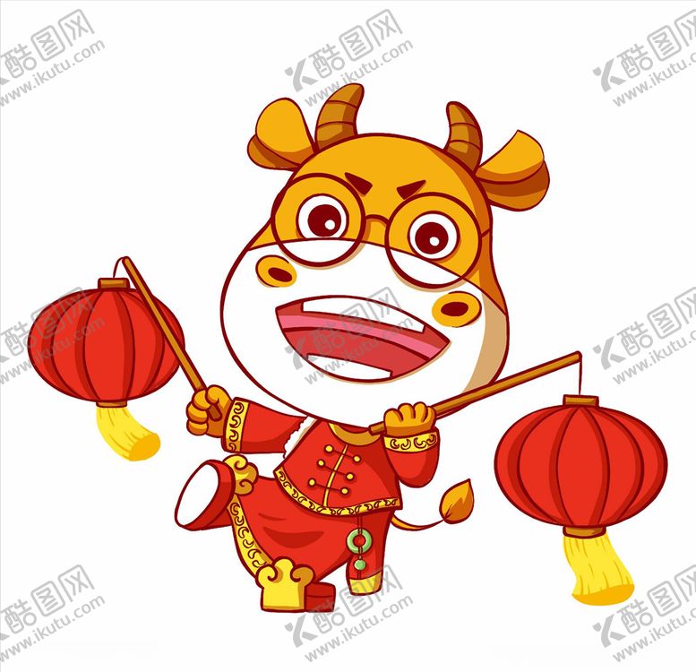 编号：12499105130812399479【酷图网】源文件下载-牛年元素