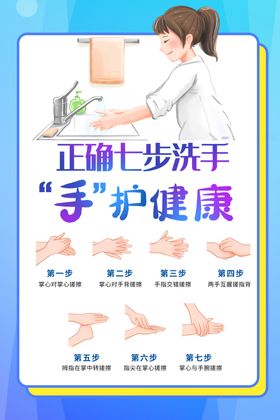 科学洗手卫生公益宣传海报素材