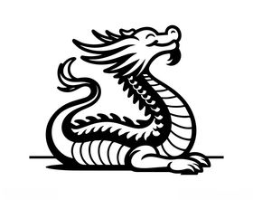 卡通龙底纹动画手绘图腾