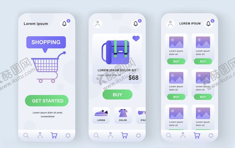编号：80322909211906266806【酷图网】源文件下载-手机UI界面