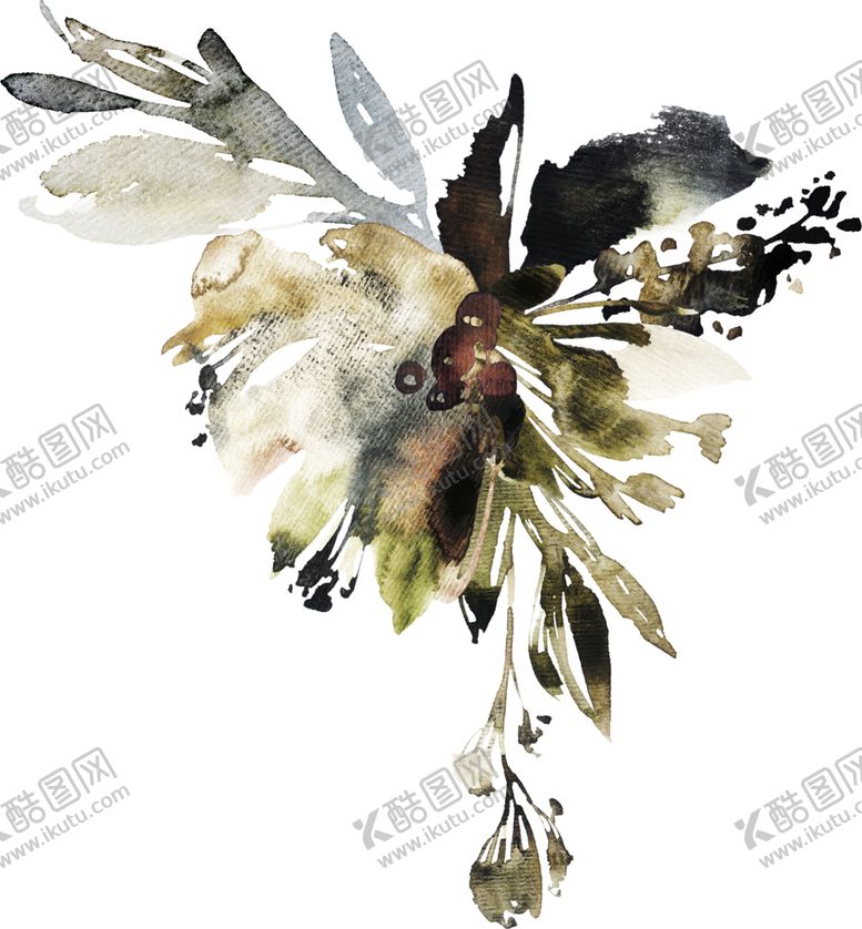 编号：24056707130317451114【酷图网】源文件下载-彩绘植物边框