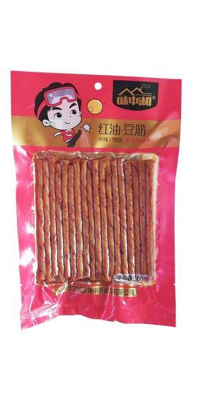 味中湘红油豆筋105g