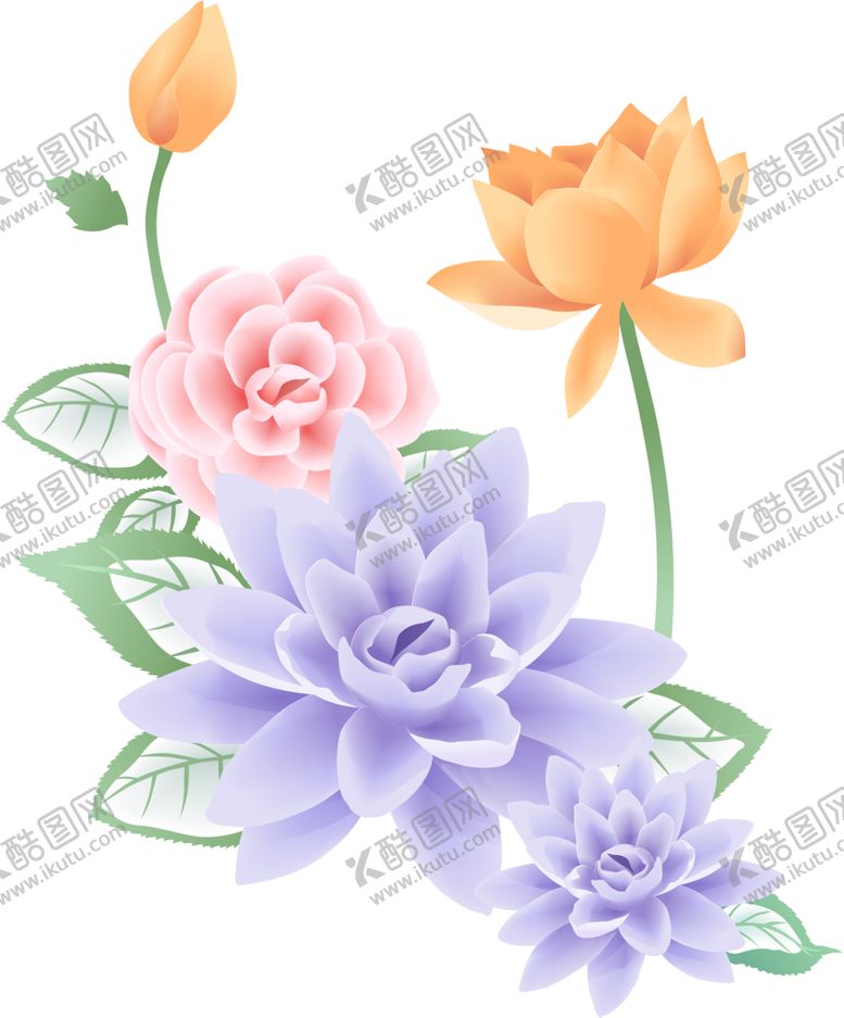 编号：19919104192055586492【酷图网】源文件下载-荷花元素