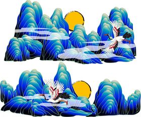 水墨山水间的诗意场景