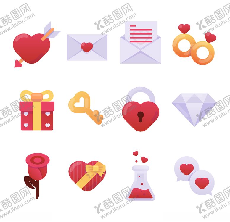 编号：68968905190746251865【酷图网】源文件下载-浪漫情人节元素