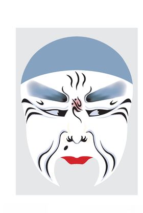中国风传统京剧脸谱