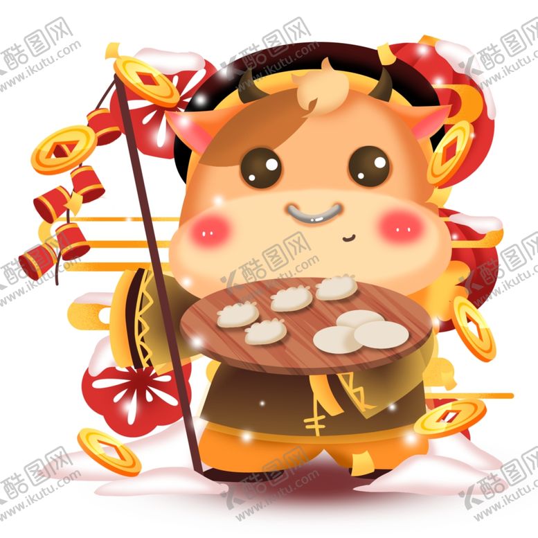 编号：33230810202234376987【酷图网】源文件下载-2021金牛送福牛年