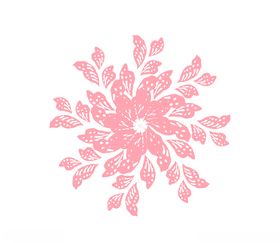 各种花朵剪影