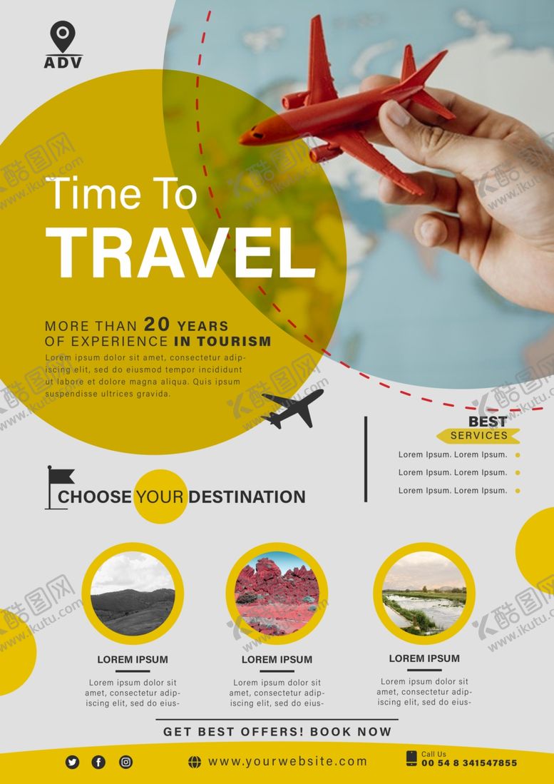 编号：73506801191603445656【酷图网】源文件下载-旅行海报宣传单页
