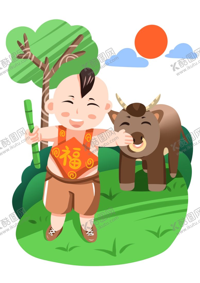 编号：88147504201441417861【酷图网】源文件下载-卡通牛