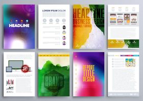 多彩创意宣传册设计模板