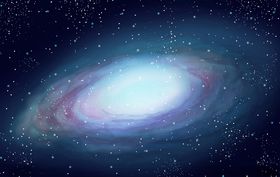 宇宙银河星云流动矢量背景