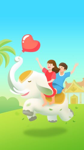手机APP闪屏情侣爱心情人泰国