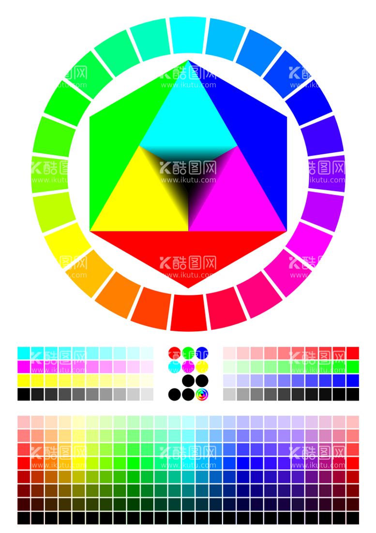 编号：60719509261325059704【酷图网】源文件下载-彩色色块色环图谱