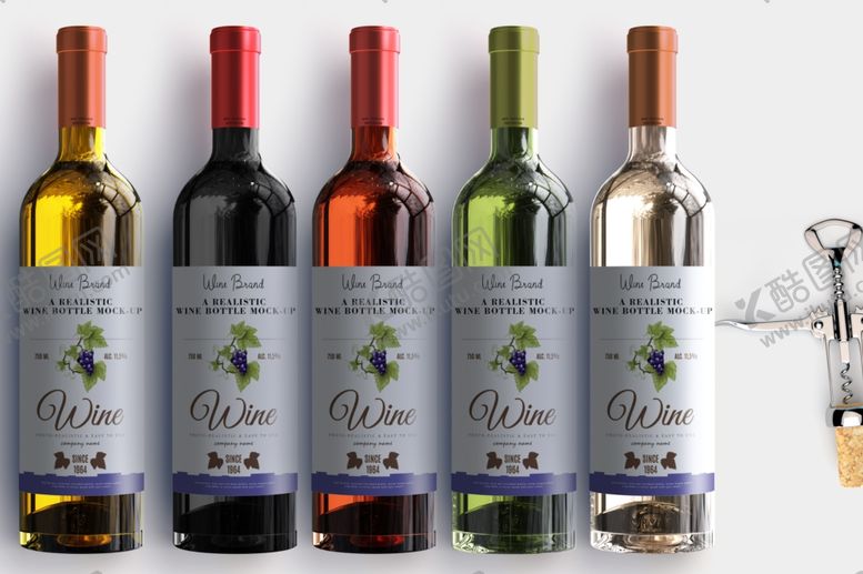 编号：90118910140441452789【酷图网】源文件下载-红酒包装样机