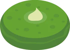 抹茶甜点绿色卡通相关矢量图