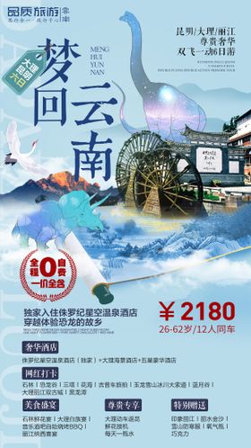 梦回云南旅游海报